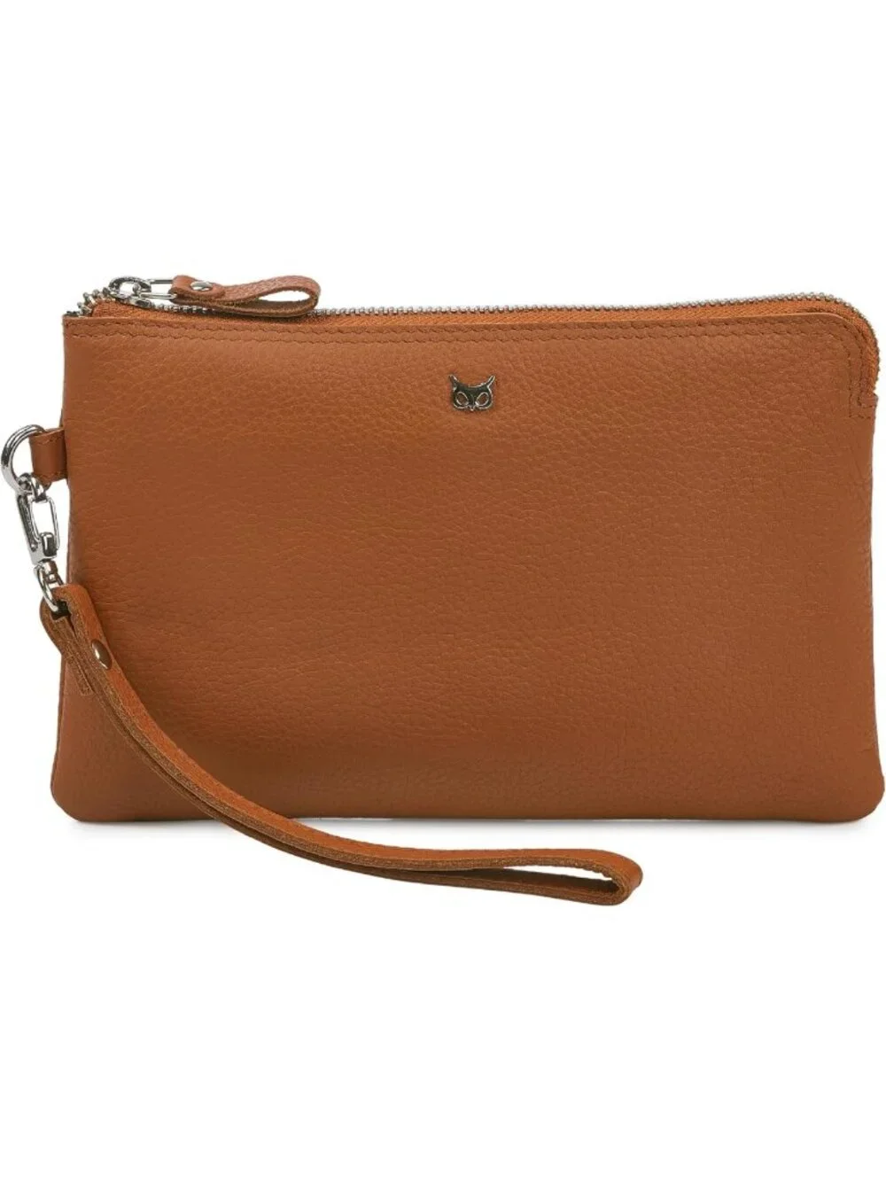 Stylish Leather Wristlet Wallet Clutch for Women with Cell Phone Slot & Card